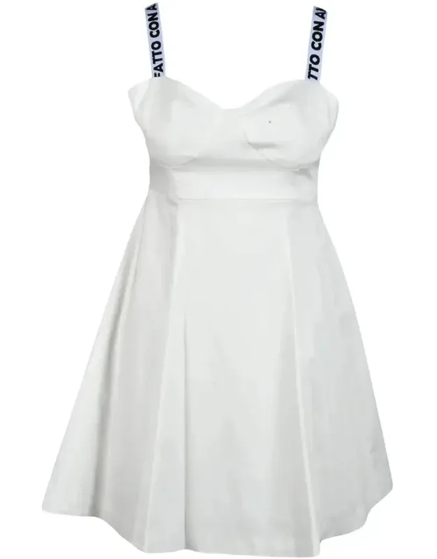 Sweetheart Cotton-blend Mini Dress