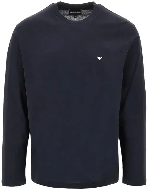 Lyocell And Cotton Blend T-shirt With Logo