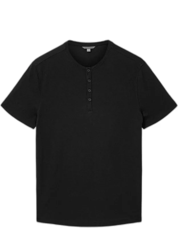 Elm Geometric Knit Henley T-shirt