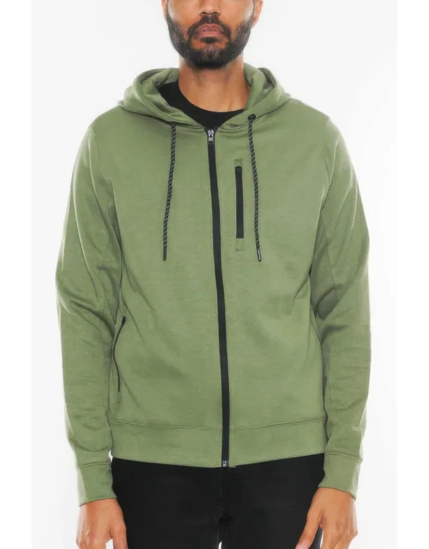 Heathered Zip Up Jacket