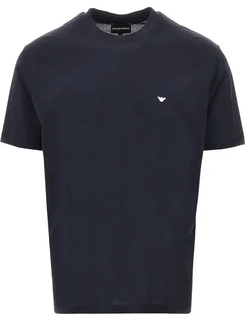 Lyocell And Cotton Blend T-shirt With Logo