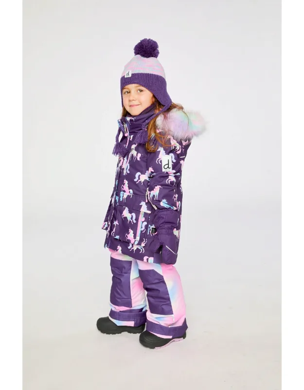 Two Piece Play Snowsuit With Multicolored Pants