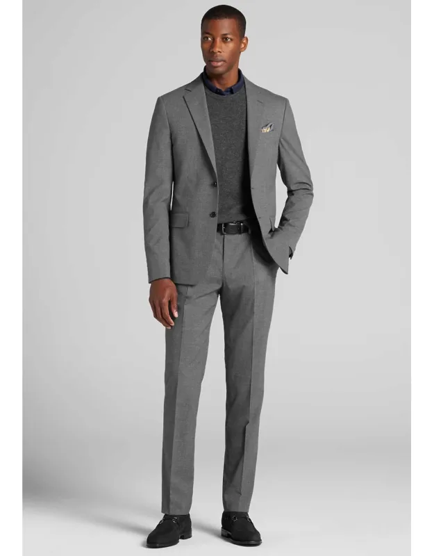 Comfort Stretch Slim Fit Micro Houndstooth Suit Jacket