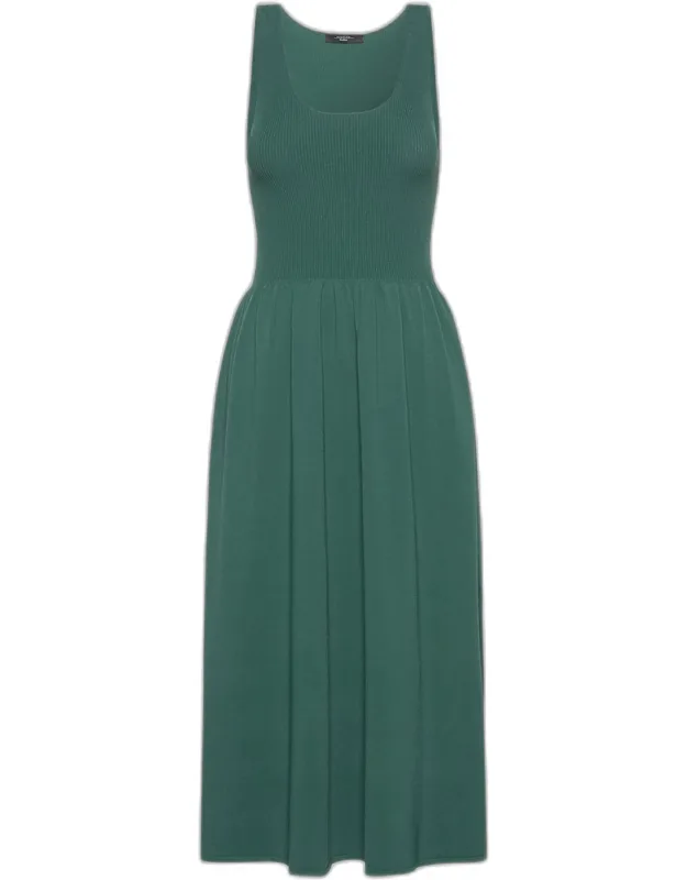 Fit-and-flare Viscose Midi Dress