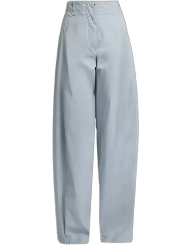 High-rise Pleated Barrel-leg Pants