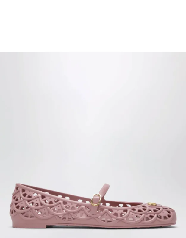 Rubber Ballet Flats