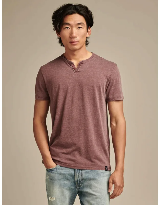 Venice Burnout Notch Neck Tee
