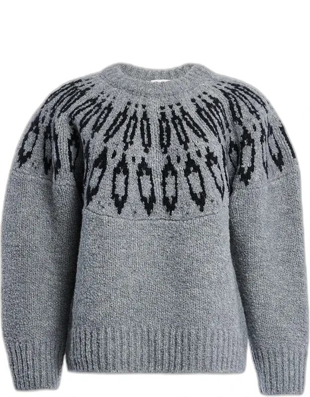 Fair Isle Wool Crewneck Sweater