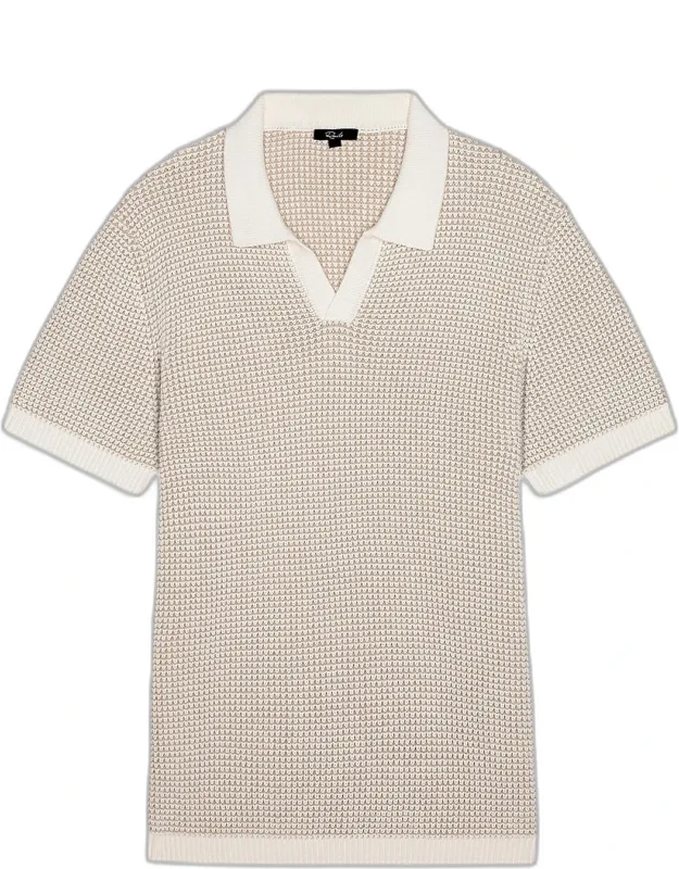 Pearson Cotton-cashmere Johnny Collar Polo Shirt