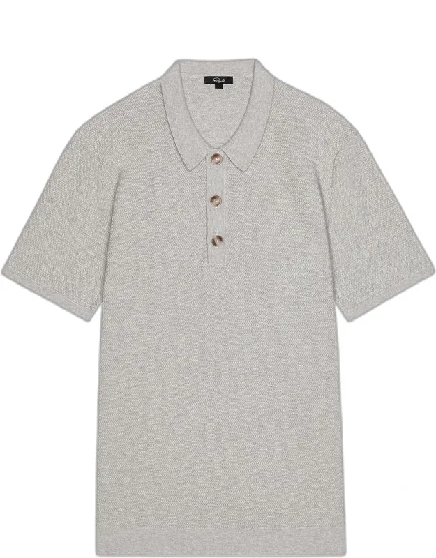 Textured Cotton-cashmere Polo Shirt