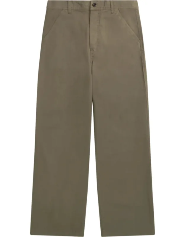 Relaxed Fit Cotton Twill Trousers