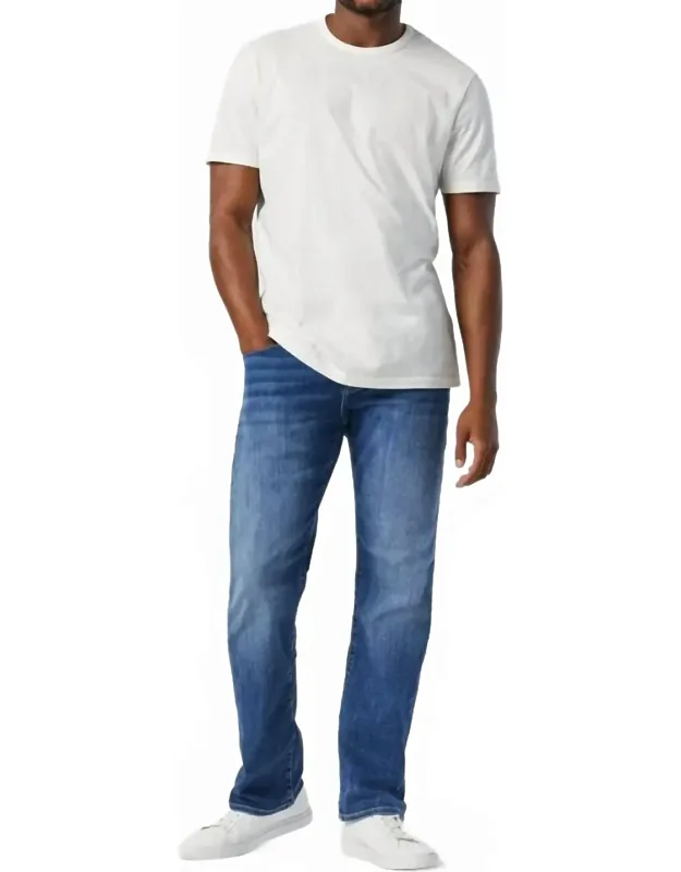 Marcus Slim Straight Jean In Foggy - Breathable Cotton Blend, Straight Leg Design