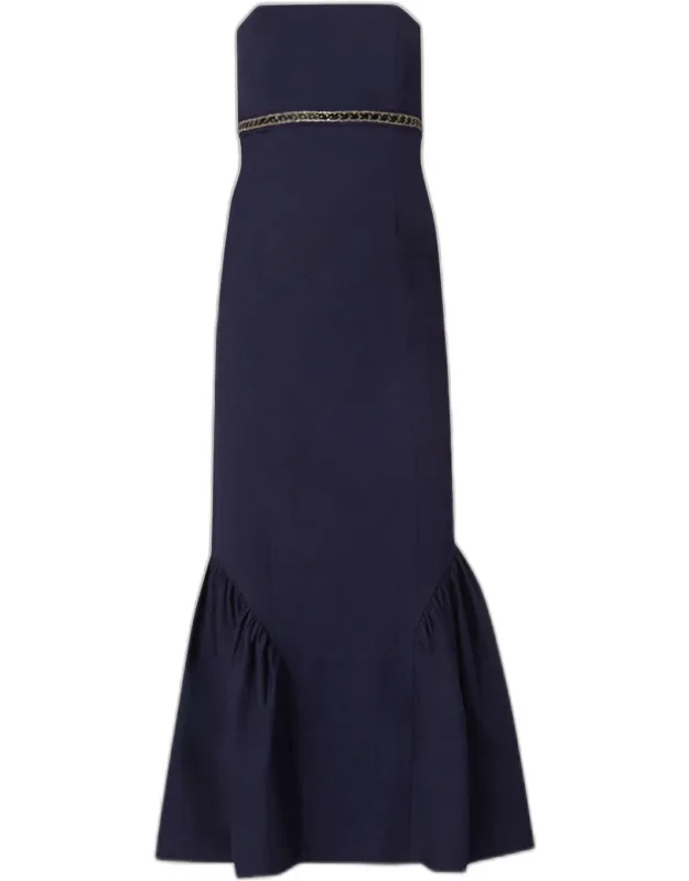Ashton Cotton Faille Mermaid Midi Dress
