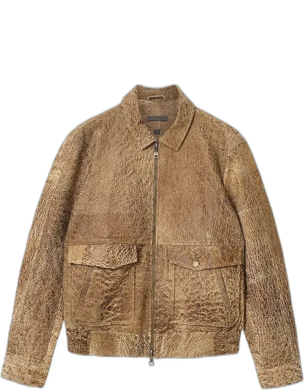 Apollo Textured Leather Jacket
