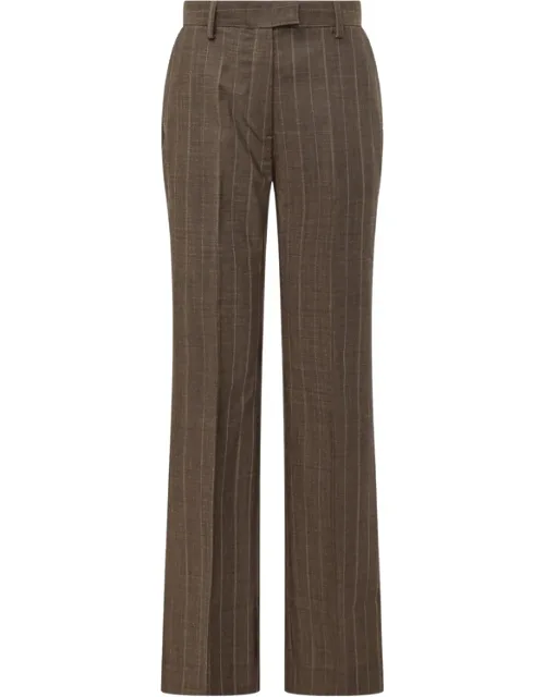 Pinstripe Straight-leg Trousers