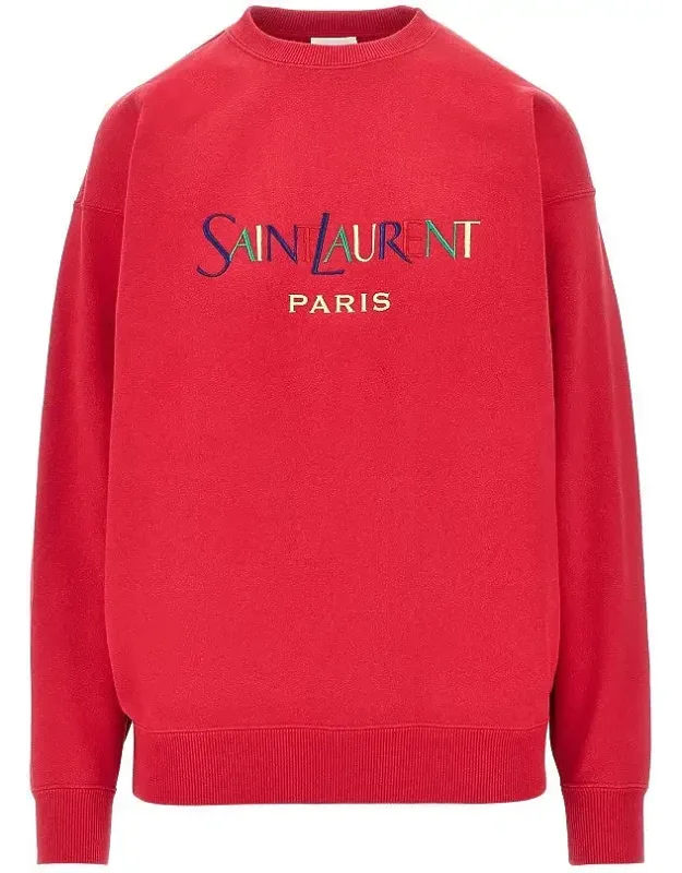 Cotton Sweatshirt With Logo Embroidery