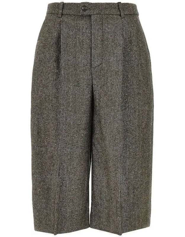 Wool-blend Skirt Pants