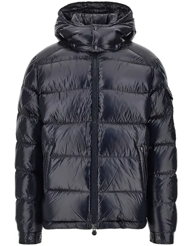 'moncler Maya Hooded Down Jacket Ii With Detachable Hood And Adjustable Elasticated Cuffs'