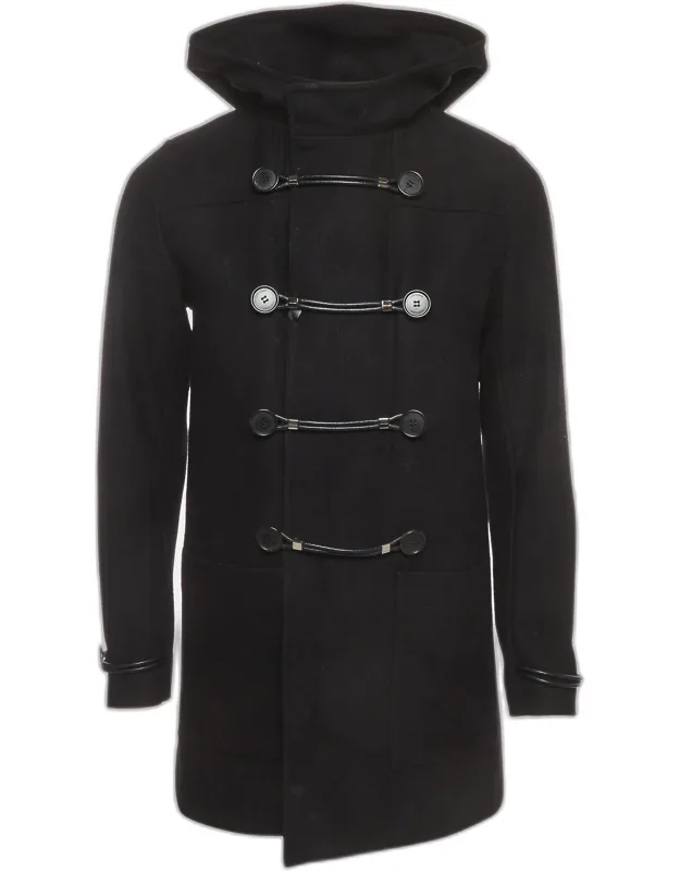 Wool Blend Hooded Duffle Coat