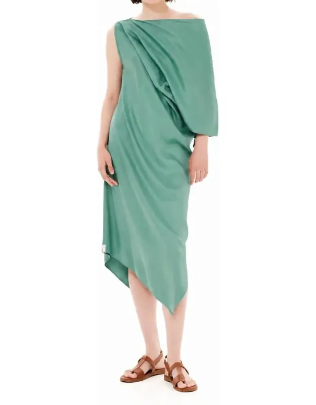 Asymmetrical Midi Dress