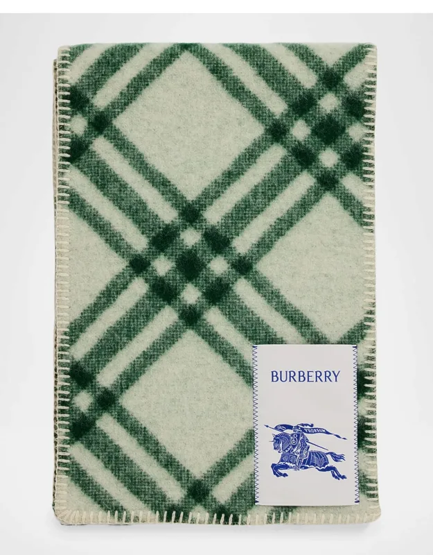 Check Wool Scarf