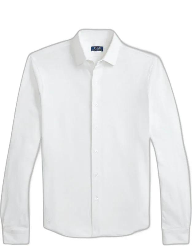Textured Honeycomb Cotton Shirt