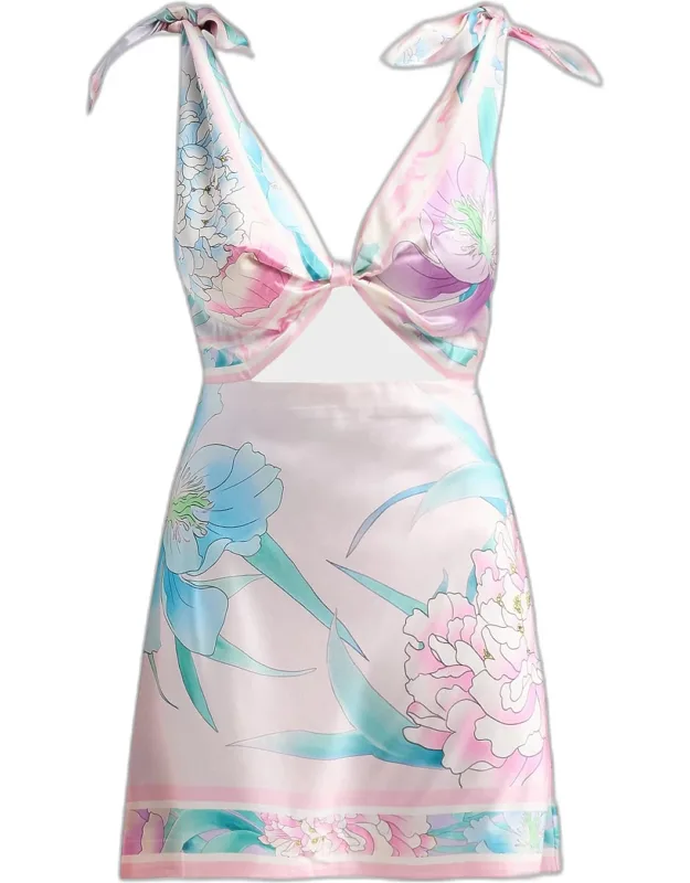 Icelyn Stretch-silk Mini Dress