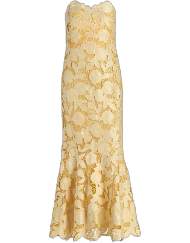 Valletta Strapless Midi Dress