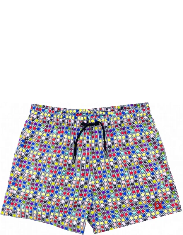 Dot And Cross Swim Trunks