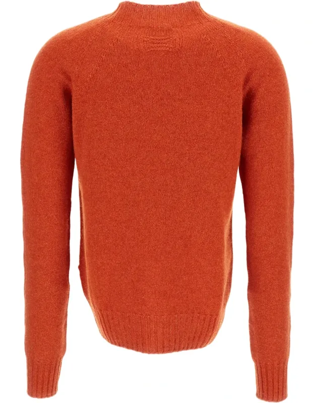 Mock Neck Wool Sweater