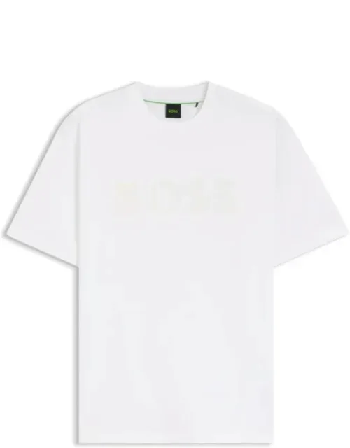 Cotton T-shirt With Bold Logo