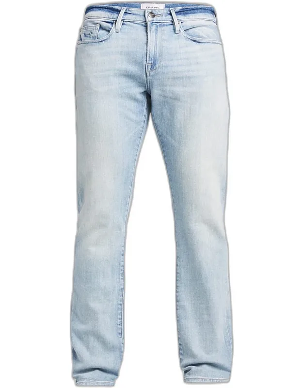 L'homme Slim Jeans In Lightwash Denim With 10" Rise And 33" Inseam