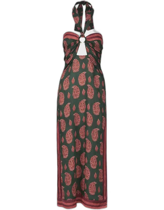 Linen A-line Maxi Dress