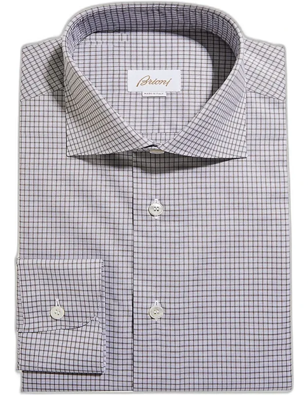 Graph Check Cotton Dress Shirt