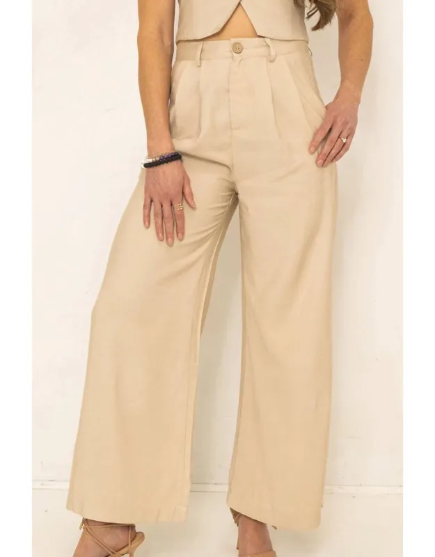 High Waisted Wide Leg Trousers