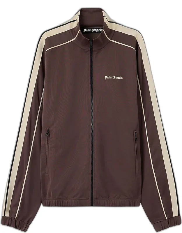 Logo Striped Zip-front Jacket