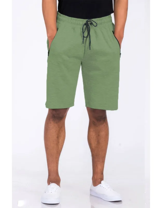 Cotton Blend Lounge Sweat Shorts - Soft, Breathable Fabric, Elastic Waist With Drawstring