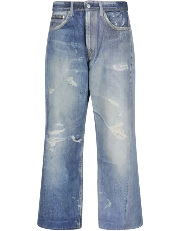 Digital Print Denim Jeans