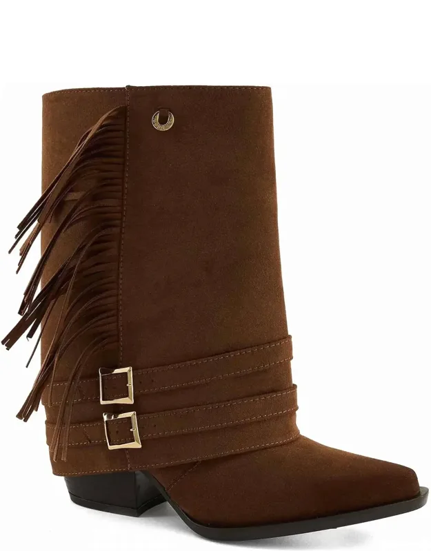 Fringe Low Boots