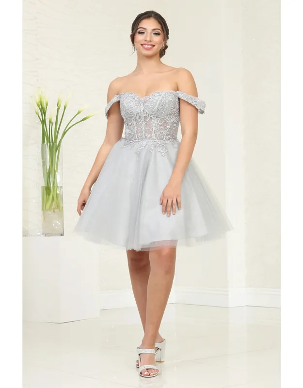 Floral Lace Embellished Corset Dress