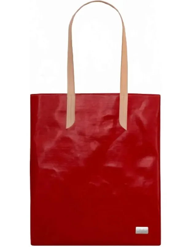 Jessica Glossed Canvas Tote Bag