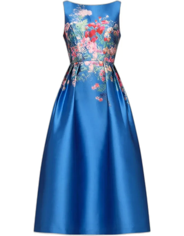 Floral Tea-length Dress