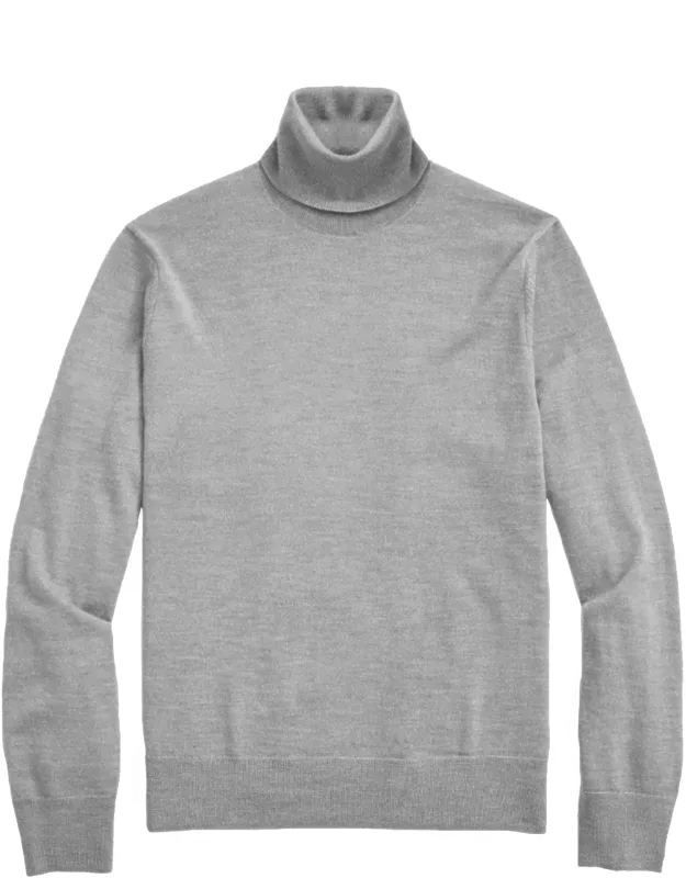 Solid Turtleneck Sweater
