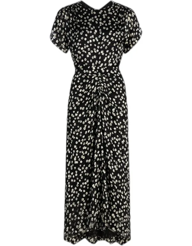 Floral Cinched Midi Dress