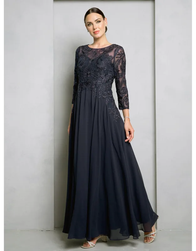 Formal 3/4 Sleeve Dress
