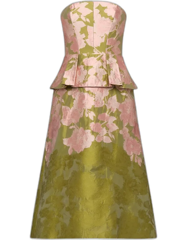 Imogen Metallic Jacquard A-line Cocktail Dress