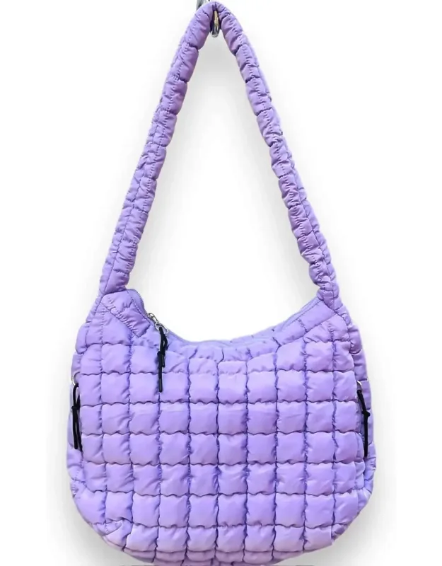 Quilted Crossbody Puffer Bag