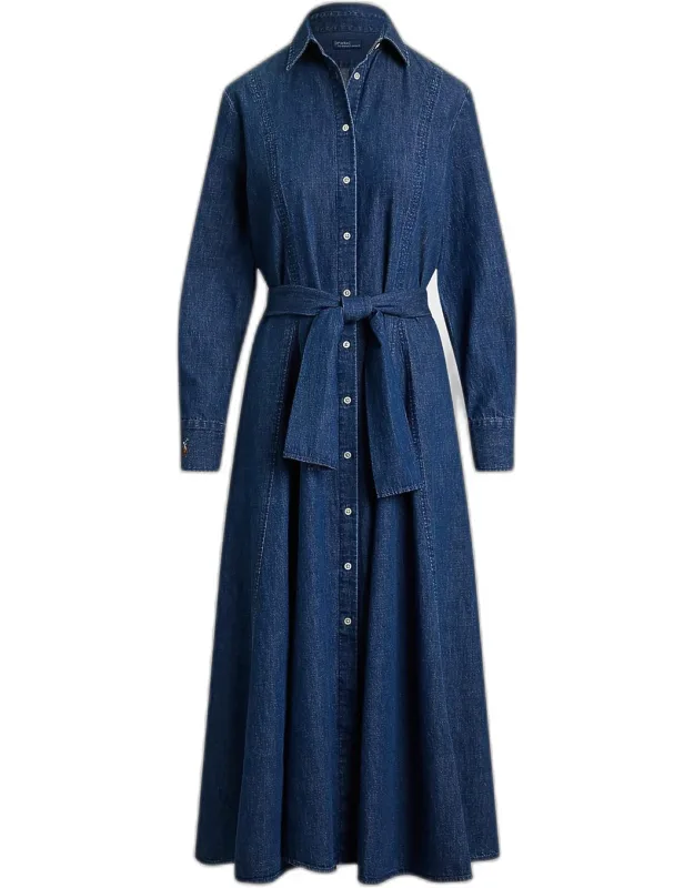 Tie-waist Midi Shirtdress