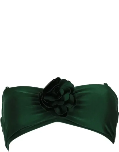 Waverly Flower Bandeau Bra With Central Floral Embellishment
