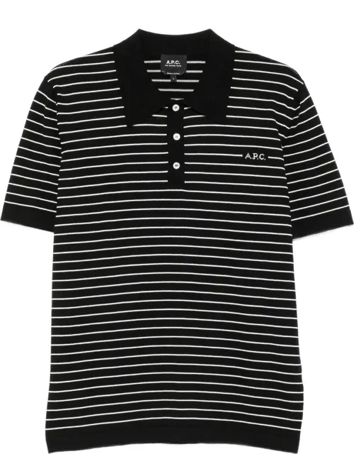 Striped Short-sleeve Polo Shirt